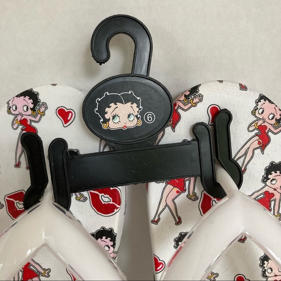 BETTY BOOP flip flops Sandal Thong Womens Size 6 - Picture 5 of 10